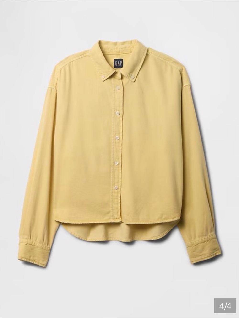 GAP Pale Yellow Button-Down Shirt